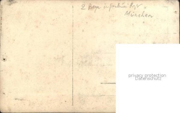 Regiment Bayern 002 Infanterie Portrait soldat Weltkrieg 1 – Bild 2