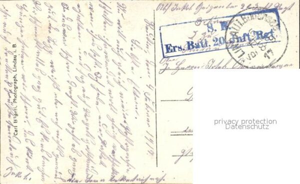 Lindau Bodensee Weltkrieg 1 Ersatz Infanterie Regiment 20 – Bild 2