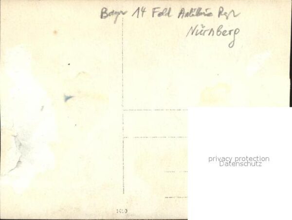 Nuernberg Bayerisches Feldartillerie Regiment WK1 – Bild 2