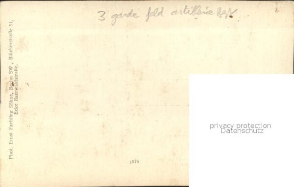 Berlin 3Garde Feldartillerie Regt. Portrait – Bild 2