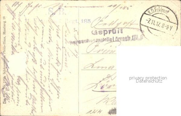 Regiment IR 185 Infanterie schloss 1914- 1916 Livin Regiment 185 – Bild 2