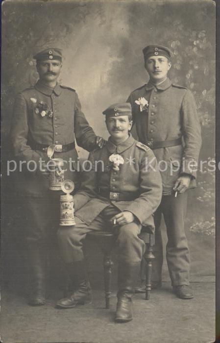 Erfurt Gruppenfoto Teetassen WK1 IR 94