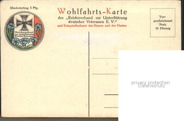 Militaria Generaele Stab Deutschland Kriegsminister Wild v. Hohenborn Wohlfarts- – Bild 2