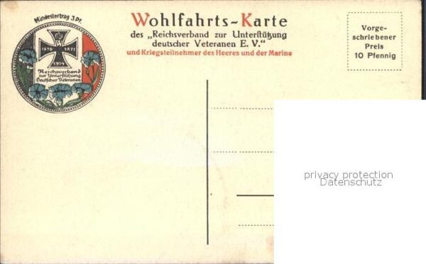 Militaria Generaele Stab Deutschland Generalfeldmarschall v. Buelow wohlfahrts-K – Bild 2