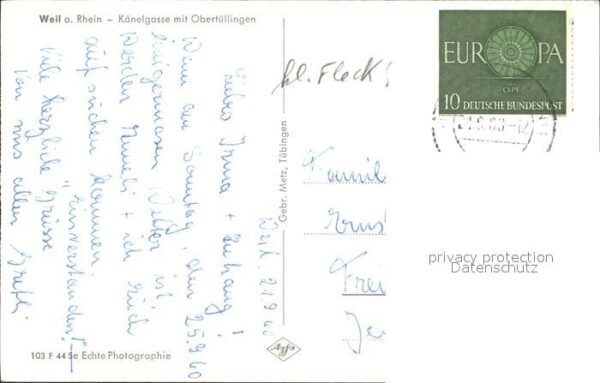 Weil am Rhein Kaenelgasse mit Obertuellingen – Bild 2