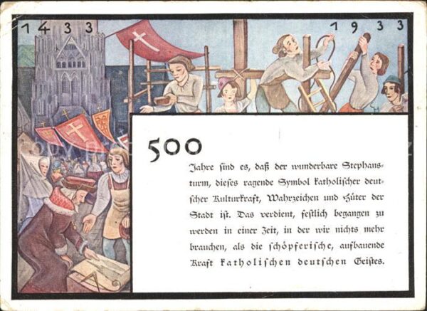 Wien Stephansturm Gemaelde