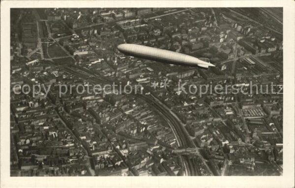Wien oesterreichfahrt des Luftschiffes Graf Zeppelin 1931