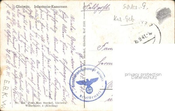 Gleiwitz Gliwice Infanterie Kasernen NZ3 – Bild 2