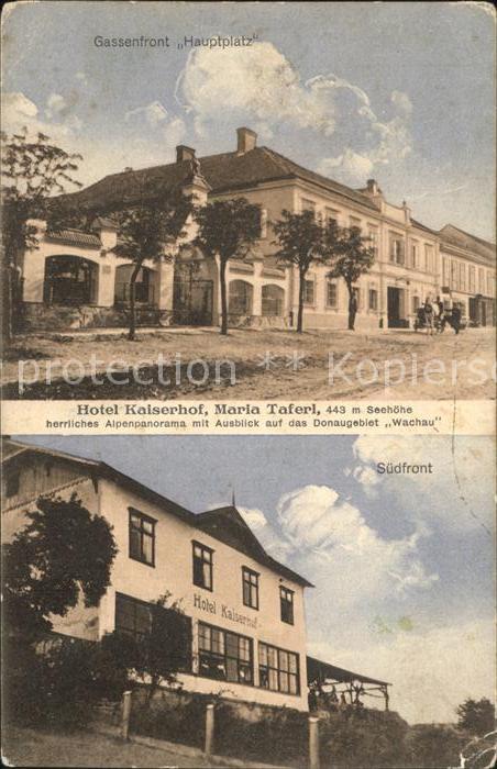 Maria Taferl Gassenfront Hauptplatz Hotel Kaiserhof