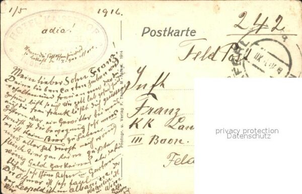 Maria Taferl Gassenfront Hauptplatz Hotel Kaiserhof – Bild 2