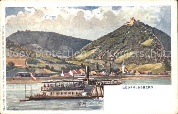 Leopoldsberg Wien Schloss Donau Dampfer