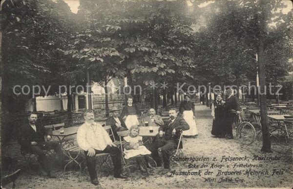 Karlsruhe Baden Concertgarten zum Felseneck