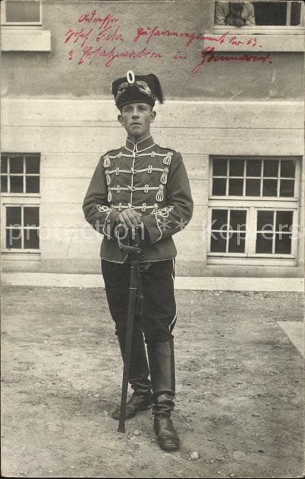 Hannover Hussaren Regiment WK1 Portrait