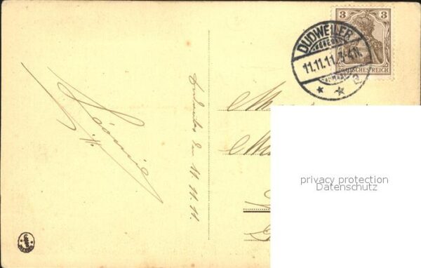 Datumskarte Sonnabend 11 November 1911 – Bild 2