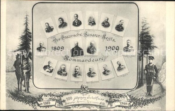 Regiment HR 017 Husaren Husaren Regts. Kommandeure 1809-1909