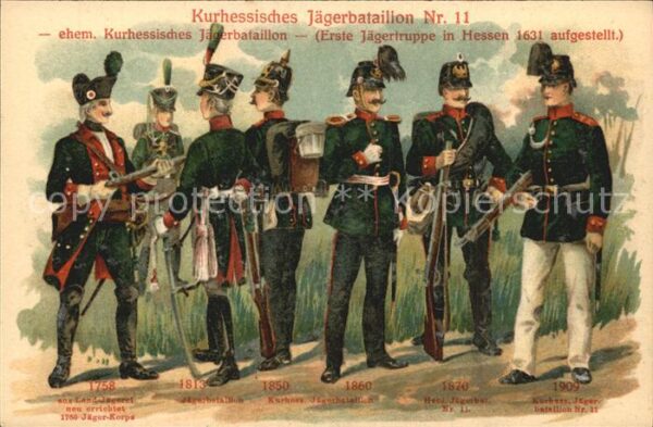 Bataillon JB 011 Jaeger Entwicklung Jaeger Uniform