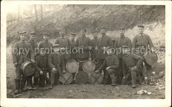 Regiment IR 109 Infanterie armee orchester musikanten gruppenfoto