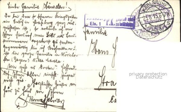 Karlsruhe Baden Militaria WK1 Portrait – Bild 2