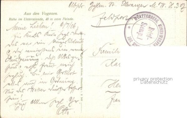 Militaria Kartenspiel im Unterstande Soldatenleben WK1 – Bild 2