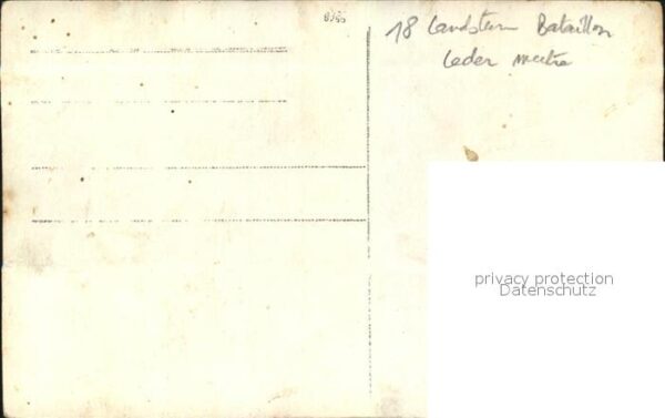 Militaria WK1 Soldat 18 Landsturm Bataillon – Bild 2
