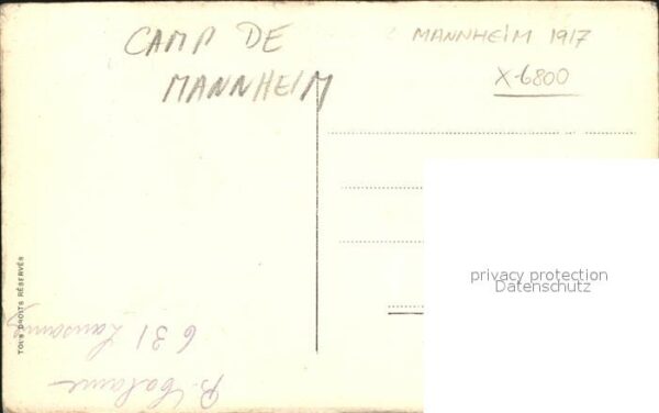 Militaria Kriegsgefangene Kriegsgefangener Moldavien Mannheim Lager Kuenstler Pi – Bild 2