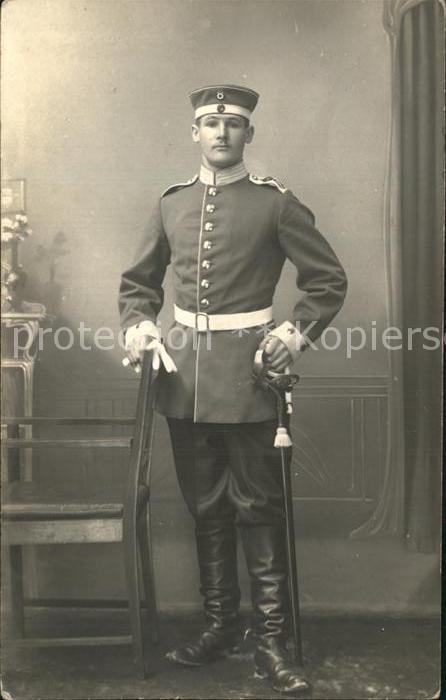 Militaria WK1 Soldat Husaren