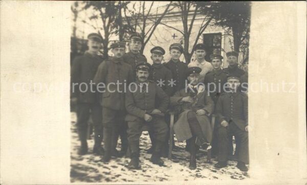Militaria Offiziere Gruppenbild Polen WK1