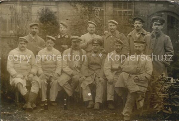 Militaria WK1 Gruppenfoto Hamburg Lazarett