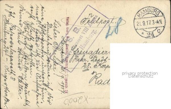 Militaria Lazarett Gruppenfoto WK1 Hamburg – Bild 2