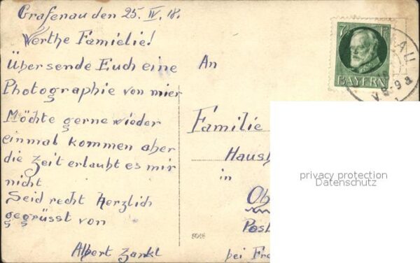 Militaria WK1 Bayern Soldat Grafenau – Bild 2