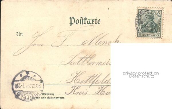 Regiment HR 015 Husaren Grusskarte Regimentkarte Wandsbeck – Bild 2