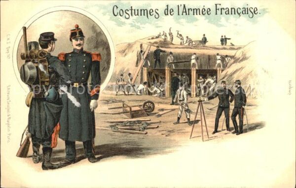Militaria Frankreich Costumes de L'Armee Francaise