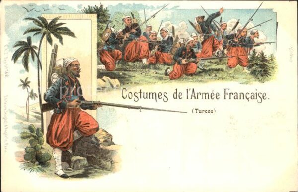 Militaria Frankreich costumes de l'Armee Francaise (turcos)