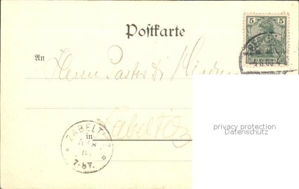 Militaria Telegraphie Gruss aus Berlin Kaserne 1 Telegraphen Bataillon – Bild 2