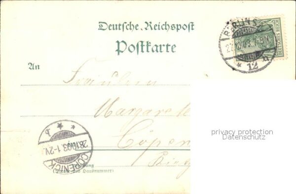 Militaria Deutschland Berlin Fussartillerie Regiment Karte – Bild 2