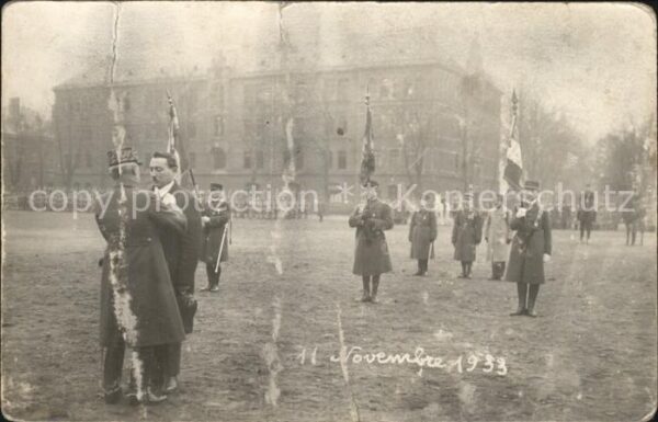 Militaria Frankreich Haguenau Kaserne Souvenir de la remise de la medaille milit