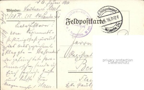 Militaria Regimente Feldartillerie Regiment 217 WK1 – Bild 2
