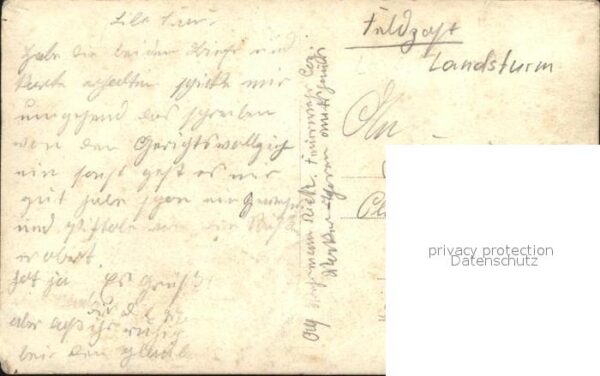 Militaria WK1 Gruppenfoto Landsturm Soldaten Offiziere WK1 – Bild 2