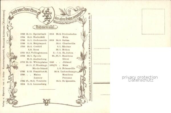 Regiment IR 081 Infanterie Regimentskarte Formationsgeschichte Uniformen – Bild 2