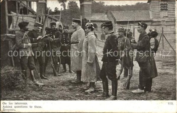 Militaria WK1 Verhoer