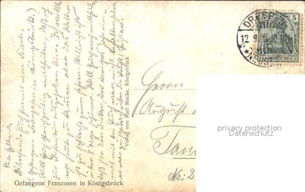 Militaria Kriegsgefangene Gefangene Franzosen in Koenigsbrueck Kaliningrad WK1 – Bild 2