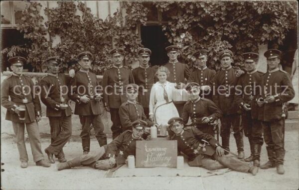 Militaria Eisenbahn Bayerische Reserve Eisenbahn- Bau-Kompanie 3 Gruppenfoto WK1