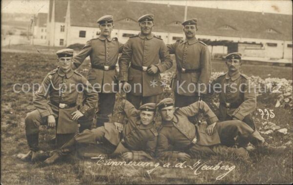 Heuberg Truppenuebungsplatz Gruppenfoto WK1