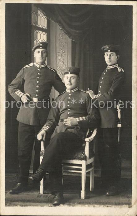 Regiment GR 001 Garde Grenadier WK1 gruppenfoto