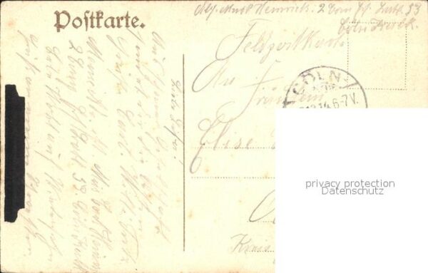 Militaria Regimente Gruss aus der Garnison Koeln WK1 – Bild 2