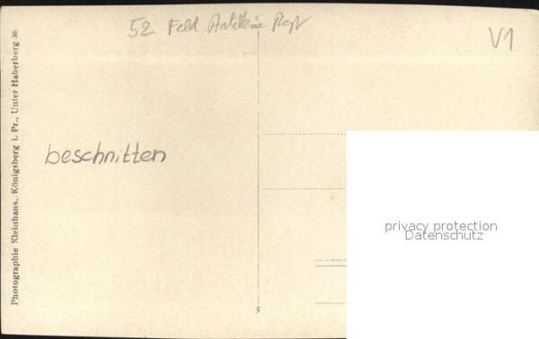 Regiment FAR 052 Feldartillerie Soldat mit Saebel WK1 – Bild 2