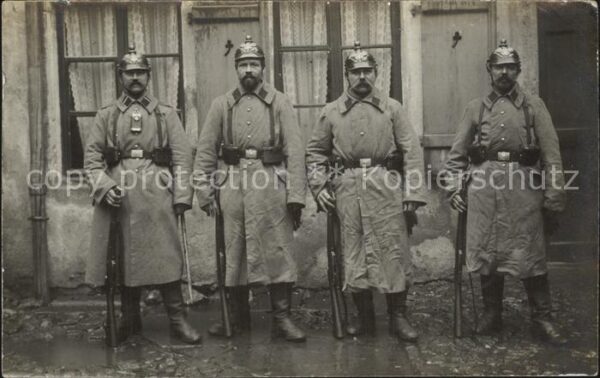 Militaria Landwehr WK1 Gruppenfoto