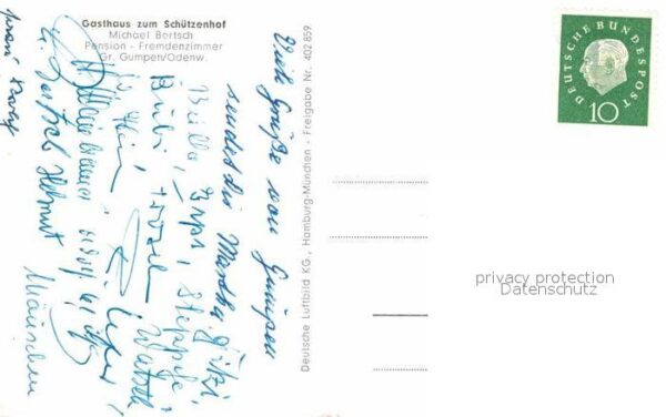 Gumpen Odenwald Fliegeraufnahme Gasthaus zum Schuetzenhof – Bild 2