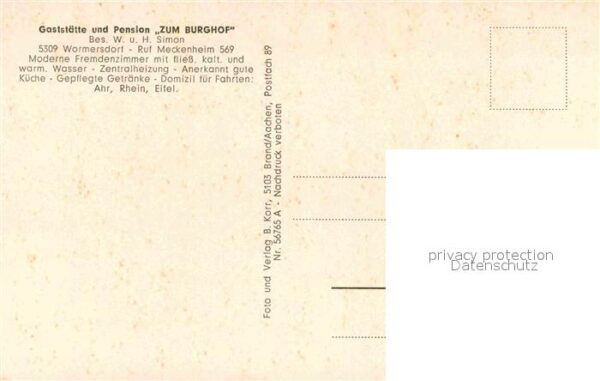 Wormersdorf Gasthaus Pension Zum Burghof – Bild 2
