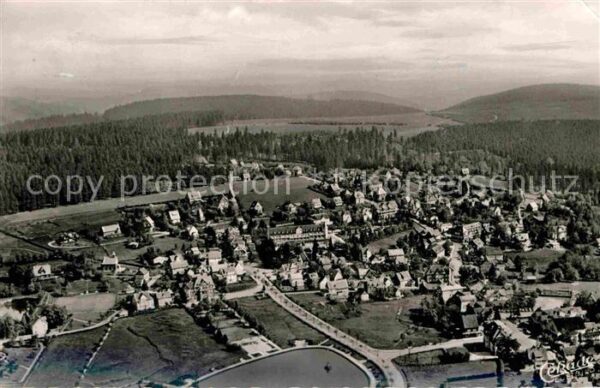 Hahnenklee-Bockswiese Harz Fliegeraufnahme